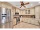 Kitchen with stainless steel appliances and ample cabinet space at 4938 Hubner Cir, Sarasota, FL 34241