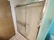 Shower stall with glass sliding doors at 5414 Burma Ct, Bradenton, FL 34207