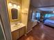 Small bathroom with single vanity at 5414 Burma Ct, Bradenton, FL 34207