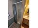 Shower with curtain and grab bar at 5414 Burma Ct, Bradenton, FL 34207