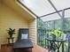 Relaxing screened balcony, perfect for enjoying your morning coffee at 1214 Sea Plume Way, Sarasota, FL 34242