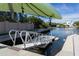 Private boat dock with kayak storage at 1709 N Tamiami Trl # 215, Sarasota, FL 34234