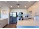 Modern kitchen with stainless steel appliances at 1709 N Tamiami Trl # 215, Sarasota, FL 34234