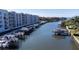Waterfront view with boats at docks at 1709 N Tamiami Trl # 215, Sarasota, FL 34234