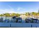 Scenic waterfront view with boat docks at 1709 N Tamiami Trl # 215, Sarasota, FL 34234