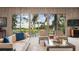 Bright living room with large windows offering scenic views of the water at 3350 Old Oak Dr, Sarasota, FL 34239