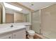 Clean bathroom with shower/tub combo and white vanity at 425 30Th W Ave # C107, Bradenton, FL 34205