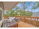 Outdoor deck with seating area and wood flooring at 4530 Murdock Ave, Sarasota, FL 34231