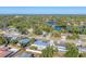 Wide aerial view of the home and surrounding area at 4963 San Jose Dr, Sarasota, FL 34235