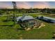 Aerial view of house with pool and a large backyard at 3120 Lena Ln, Sarasota, FL 34240