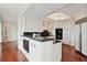 Modern kitchen with granite countertops and stainless steel appliances at 35 Watergate Dr # 801, Sarasota, FL 34236