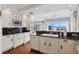 Gourmet kitchen with granite counters and stainless steel appliances at 35 Watergate Dr # 801, Sarasota, FL 34236