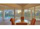 Charming sunroom featuring views of pool and outdoor living space at 3930 Elysian Woods Ln, Sarasota, FL 34231