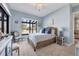 Cozy bedroom with water views and wicker bed frame at 504 Mast Dr, Bradenton, FL 34208