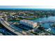 Aerial view of waterfront community, building and bridge at 505 Tamiami N Trl # 201, Venice, FL 34285