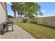 Landscaped backyard with patio and privacy fence at 5111 26Th St. Ct, W # 53, Bradenton, FL 34207