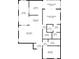 Floor plan showing the layout of the house with labeled rooms and dimensions at 5111 26Th St. Ct, W # 53, Bradenton, FL 34207