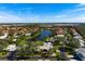 Aerial view showcasing home's location in a community at 6143 Wilshire Cir # 19, Sarasota, FL 34238