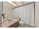 Clean bathroom with shower/tub combo and updated vanity at 9443 Burnam Dr, Weeki Wachee, FL 34613