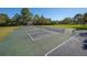 Well-maintained pickleball courts surrounded by lush landscaping at 9443 Burnam Dr, Weeki Wachee, FL 34613