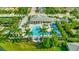 Aerial view of community pool and spa at 13126 Indigo Way, Bradenton, FL 34211