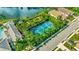 Well-maintained tennis courts in a community setting at 13126 Indigo Way, Bradenton, FL 34211