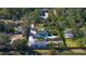 Aerial view showing home, pool, and large lot at 1518 Stoeber Ave, Sarasota, FL 34232