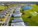 Panoramic aerial view showcasing the community and the adjacent golf course at 15508 San Lazzaro Avenue, Bradenton, FL 34211