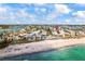 Aerial showcasing beachfront property with community pool at 1555 Tarpon Center Dr # 135, Venice, FL 34285