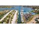 Aerial view of waterfront property with marina access at 1555 Tarpon Center Dr # 135, Venice, FL 34285