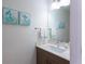 Small bathroom with vanity and a mirror at 1709 N Tamiami Trl # 212, Sarasota, FL 34234