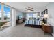 Main bedroom with stunning ocean views and a large bed at 2301 Gulf Of Mexico Dr # 85N, Longboat Key, FL 34228