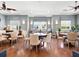 Community dining room with multiple tables and chairs at 3450 77Th W St # 102, Bradenton, FL 34209