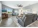 Spacious living room with comfortable seating and large windows at 3450 77Th W St # 102, Bradenton, FL 34209