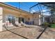 Spacious screened-in patio with brick pavers at 3614 Summerwind Cir, Bradenton, FL 34209