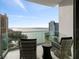 Relaxing balcony overlooking the bay at 401 Quay Commons # 901, Sarasota, FL 34236