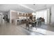 Modern kitchen with large island and breakfast bar at 401 Quay Commons # 901, Sarasota, FL 34236