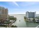 Stunning water views from condo, boat traffic visible at 401 Quay Commons # 901, Sarasota, FL 34236