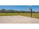 Community basketball court in a grassy, landscaped common area with mature trees in the background at 6476 Royal Tern Cir, Lakewood Ranch, FL 34202