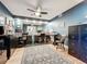 Home office with built-in cabinetry and ample workspace at 6609 Stone River Rd # 104, Bradenton, FL 34203