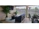 Spacious patio with comfortable seating at 6609 Stone River Rd # 104, Bradenton, FL 34203