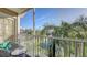 Relaxing screened balcony with scenic pond views at 850 S Tamiami Trl # 731, Sarasota, FL 34236
