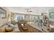 Open concept living space with adjoining kitchen and dining areas at 850 S Tamiami Trl # 731, Sarasota, FL 34236