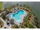 Resort-style pool overlooking lake at 224 Corelli Dr, Nokomis, FL 34275
