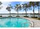 Small round pool with a view of the lake at 224 Corelli Dr, Nokomis, FL 34275