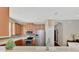 The eat-in kitchen features wood cabinets, stainless steel appliances, and ample counter space at 2520 Terracina Dr, Venice, FL 34292