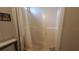 Bathroom with shower/tub combo and light-colored curtain at 3333 26Th E Ave # 1107, Bradenton, FL 34208
