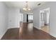 Spacious living room featuring hardwood floors and neutral color scheme at 4001 17Th W Ave, Bradenton, FL 34205