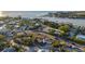 Aerial view of a home located in a neighborhood by the water at 451 Bowdoin Cir, Sarasota, FL 34236
