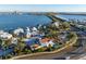 Elevated view of a house situated in a vibrant coastal community near the water at 451 Bowdoin Cir, Sarasota, FL 34236